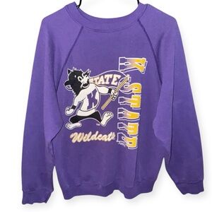 Vintage Tultex Purple K-State Wildcat Sweatshirt